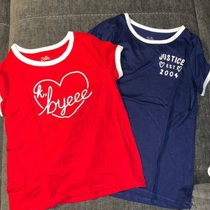 Lot of brand new Justice tee’s